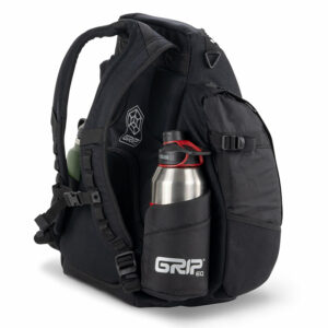 Black CX1 Series GRIPeq disc golf bag