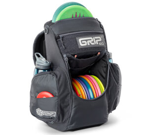 Black CS2 series GRIPeq disc golf bag