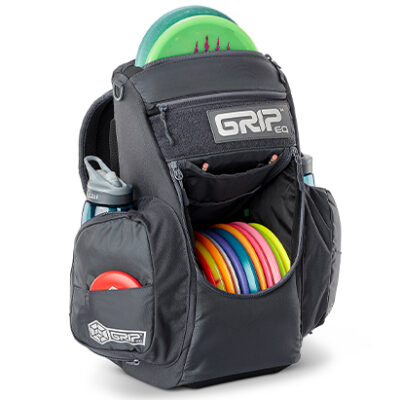 Black CS2 series GRIPeq disc golf bag
