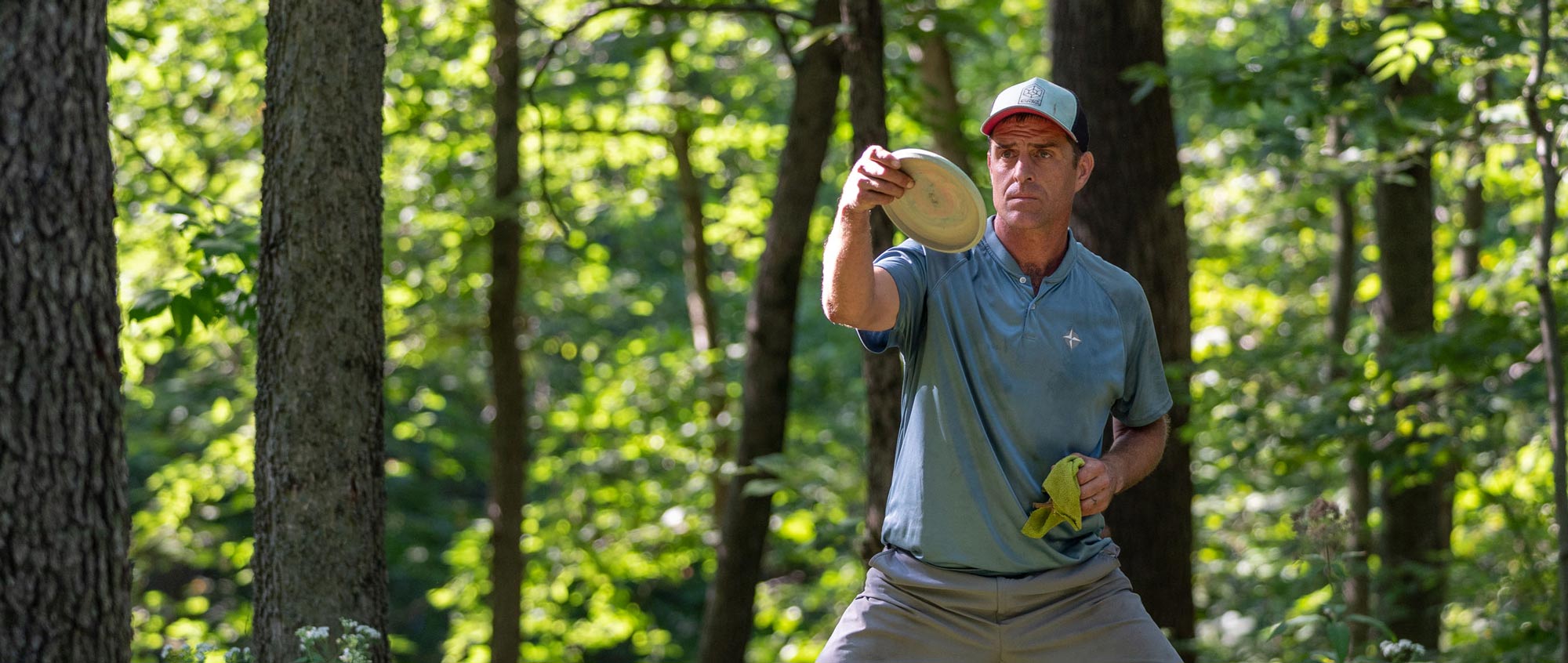 Team GRIPeq member, Joe Rovere lines up a putt.