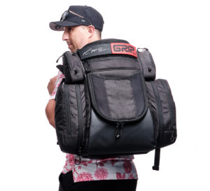 The GRIPeq MB-PX1 on Paul McBeth's back.