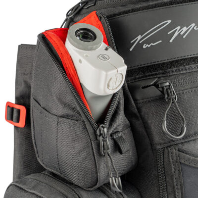 The GRIPeq MB-PX1 - close up of a rangefinder in the upper side pockets