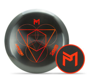 A Discraft Kratos putter and McBeth flex mini disc