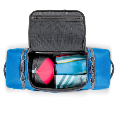 Blue disc golf travel duffel