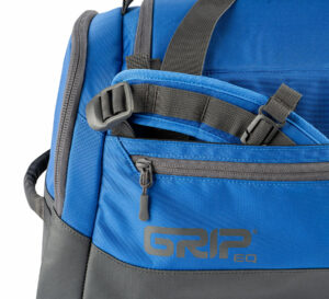 Blue ultimate sports duffel storage