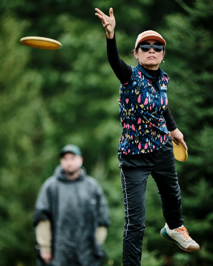 GRIPeq Pro Ohn Scoggins releases a putt at the MVP Open.
